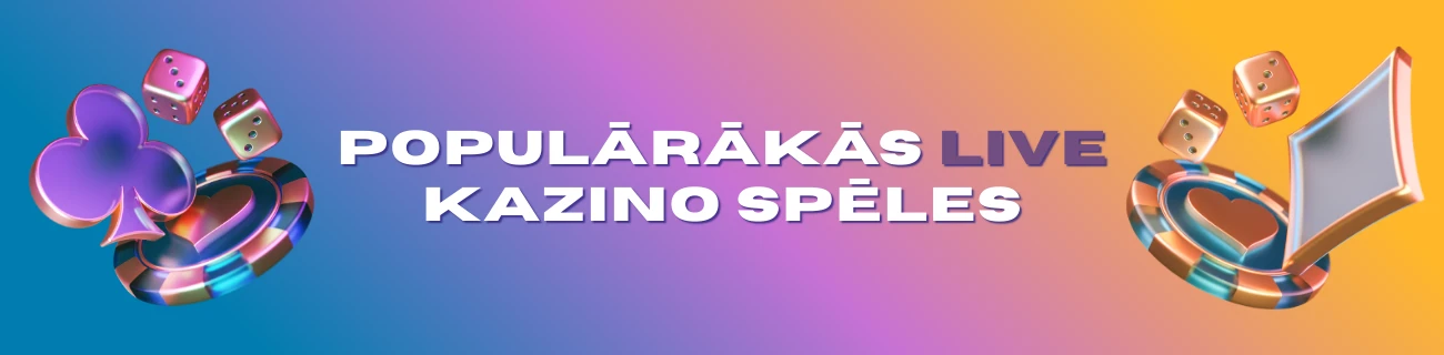 Populārākās live kazino spēles