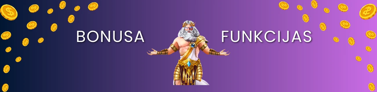 Bonusa funkcijas spēlē Gates of Olympus